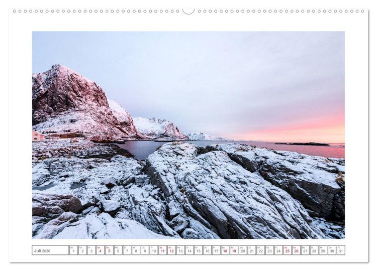 Produktbild: Geheimnisvolle Lofoten (Wandkalender 2026 DIN A2 quer), CALVENDO Monatskalender