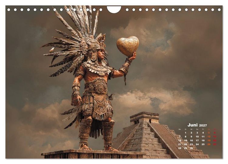 Produktbild: Azteken - Im Glanz der ewigen Sonne (Wandkalender 2027 DIN A4 quer), CALVENDO Monatskalender