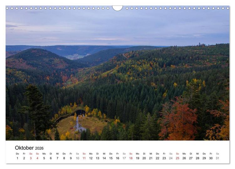 Produktbild: Naturerlebnis Nordschwarzwald (Wandkalender 2026 DIN A3 quer), CALVENDO Monatskalender