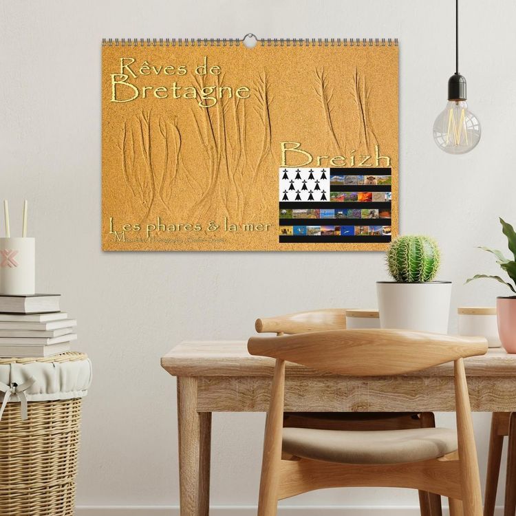 Produktbild: R&ecirc;ves de Bretagne - Breizh (Calendrier mural 2027 DIN A3 vertical), CALVENDO calendrier mensuel