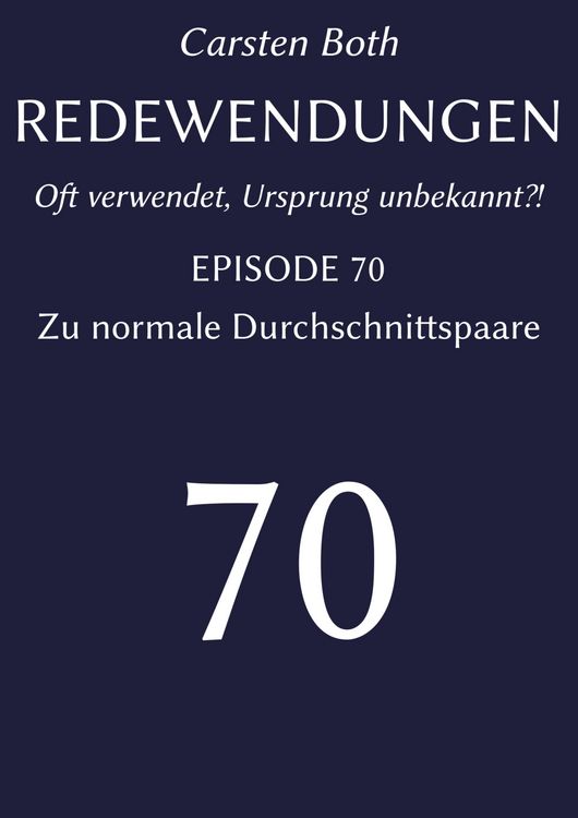 Produktbild: Redewendungen: Zu normale Durchschnittspaare