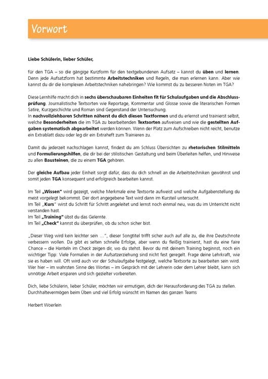 Produktbild: Textgebundener Aufsatz &ndash; TGA Realschule. Deutsch Klasse 8-10