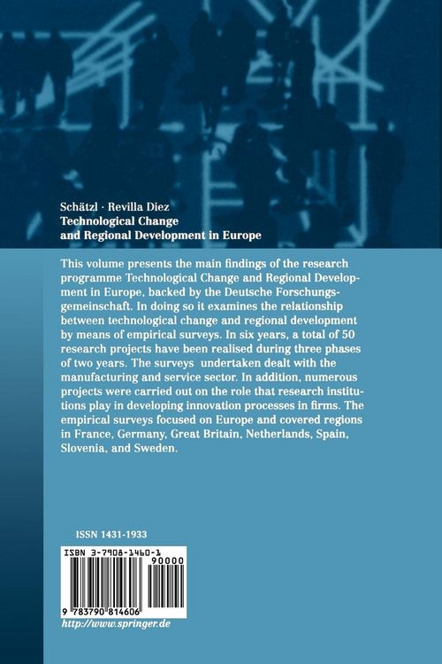 Produktbild: Technological Change and Regional Development in Europe