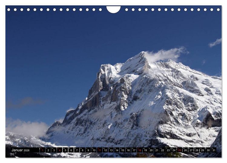 Produktbild: Berge im Berner Oberland (Wandkalender 2026 DIN A4 quer), CALVENDO Monatskalender