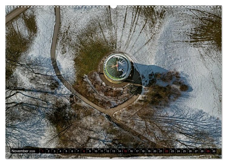 Produktbild: Mein M&uuml;nchen aus der Luft (hochwertiger Premium Wandkalender 2026 DIN A2 quer), Kunstdruck in Hochglanz