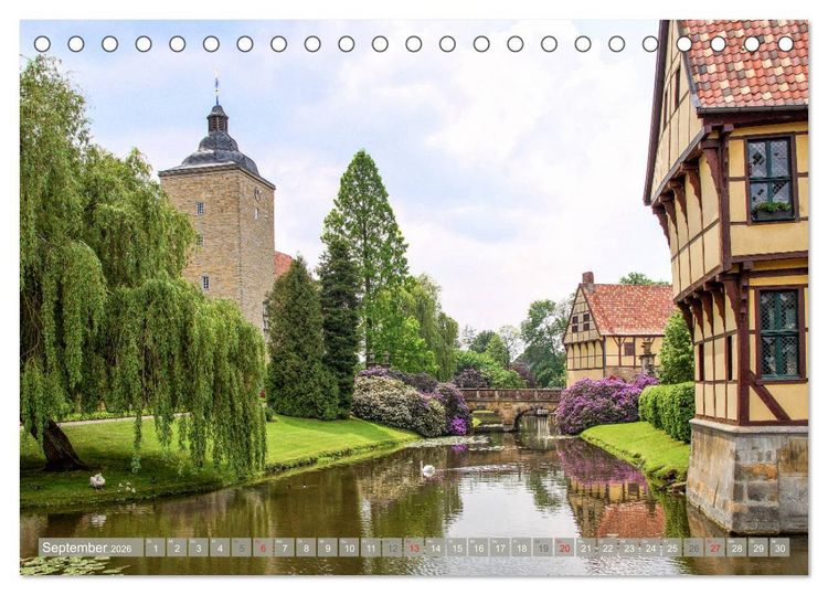 Produktbild: M&uuml;nsterland - Vielf&auml;ltige Sch&ouml;nheit (Tischkalender 2026 DIN A5 quer), CALVENDO Monatskalender