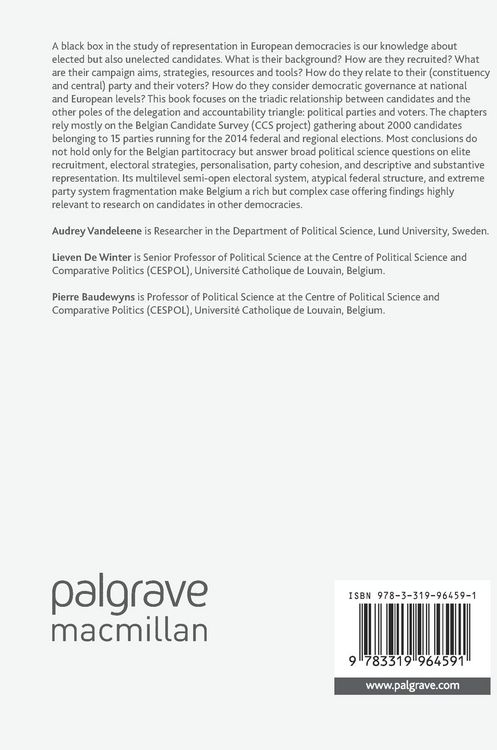 Produktbild: Candidates, Parties and Voters in the Belgian Partitocracy