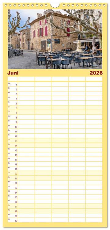 Produktbild: Familienplaner 2026 - Cevennen - Sch&ouml;ne alte Welt mit 5 Spalten (Wandkalender, 21 x 45 cm) CALVENDO