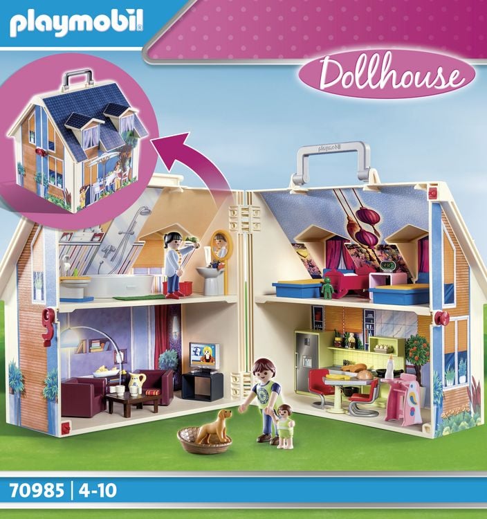 Produktbild: Playmobil&reg; 70985 Mitnehm-Puppenhaus