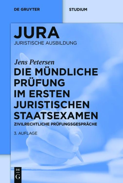 Produktbild: Die m&uuml;ndliche Pr&uuml;fung im ersten juristischen Staatsexamen