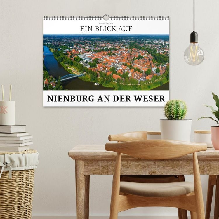 Produktbild: Ein Blick auf Nienburg an der Weser in Farbe (Wandkalender 2027 DIN A3 quer), CALVENDO Monatskalender
