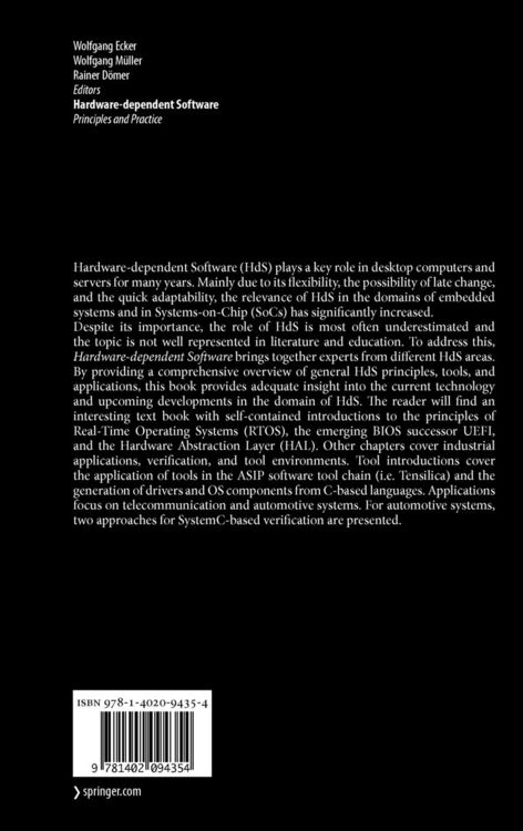 Produktbild: Hardware-dependent Software