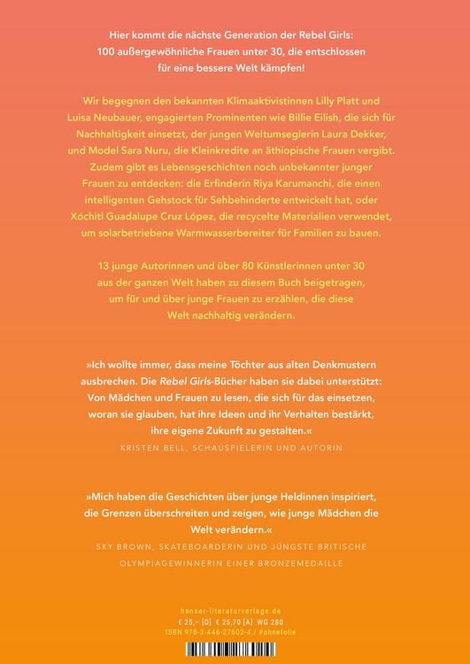 Produktbild: Good Night Stories for Rebel Girls - 100 junge Frauen, die die Welt voranbringen
