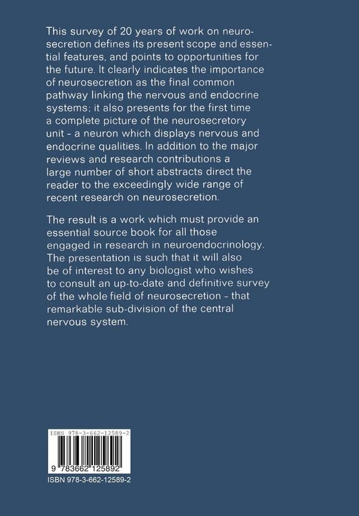 Produktbild: Neurosecretion - The Final Neuroendocrine Pathway