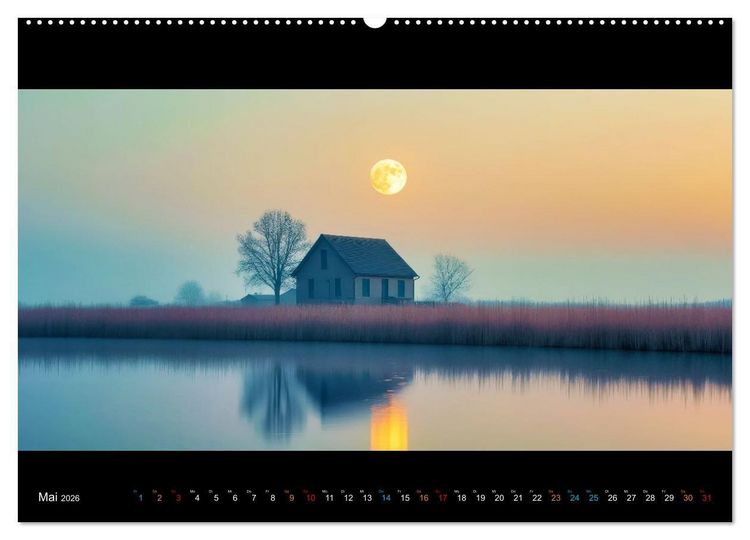 Produktbild: Puristische Landschaften (Wandkalender 2026 DIN A2 quer), CALVENDO Monatskalender