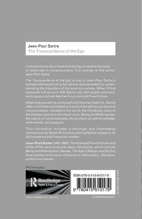 Produktbild: The Transcendence of the Ego