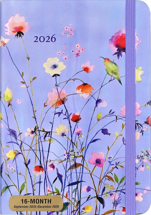 Produktbild: 2026 Lavender Wildflowers Weekly Planner (16 Months, Sept 2025 to Dec 2026)