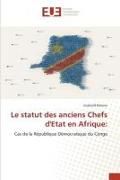 Produktbild: Le statut des anciens Chefs d'Etat en Afrique: