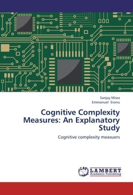 Produktbild: Misra, S: Cognitive Complexity Measures: An Explanatory Stud