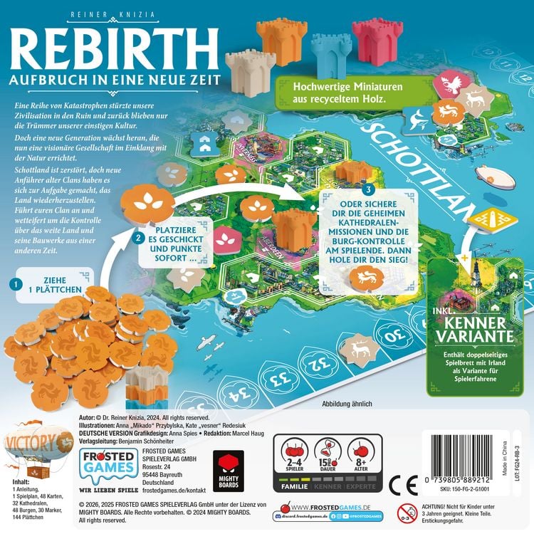Produktbild: Frosted Games - Rebirth: Aufbruch in eine neue Zeit, Kennerspiel des Jahres 2026