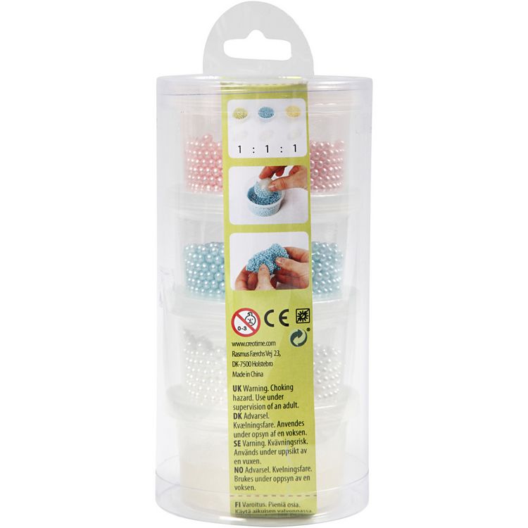 Produktbild: Creativ Company Pearl Clay&reg; Set, sortierte Farben: 3x25g und 1x38g