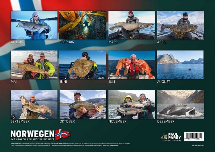 Produktbild: FISCH & FANG Edition: Norwegen Kalender 2027