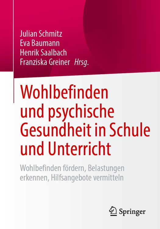 Produktbild: Wohlbefinden und psychische Gesundheit in Schule und Unterricht
