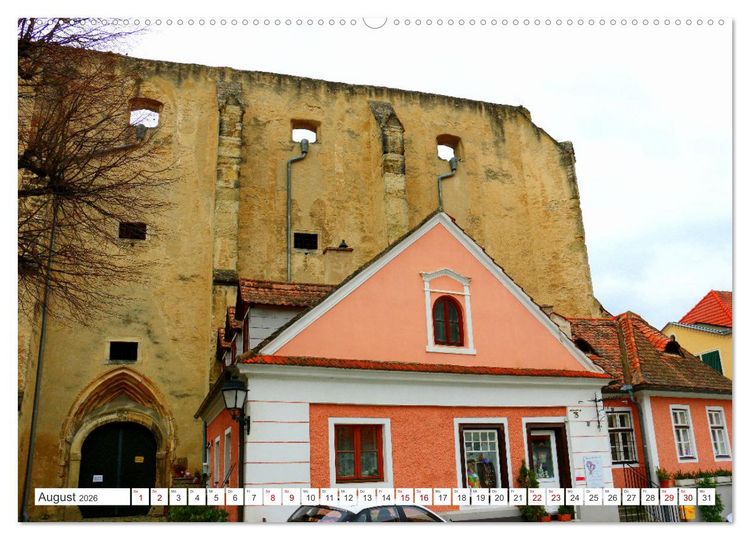 Produktbild: Melk und D&uuml;rnstein, zwei malerische St&auml;dtchen in der Wachau (Wandkalender 2026 DIN A2 quer), CALVENDO Monatskalender