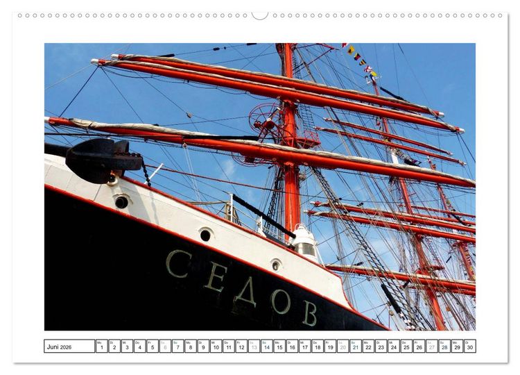 Produktbild: Segelspektakel in Bremerhaven. Die Sail (hochwertiger Premium Wandkalender 2026 DIN A2 quer), Kunstdruck in Hochglanz