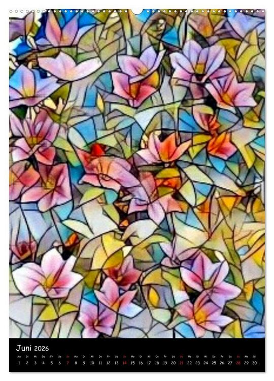 Produktbild: Digitale Formationen (Wandkalender 2026 DIN A2 hoch), CALVENDO Monatskalender