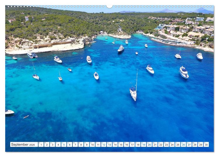 Produktbild: Mallorca - Azurblaues Mittelmeer zum Tr&auml;umen (Wandkalender 2026 DIN A2 quer), CALVENDO Monatskalender