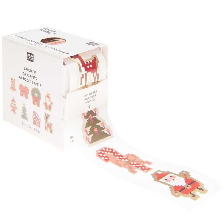 Produktbild: Mini Sticker Weihnachtsfiguren, Pixel,