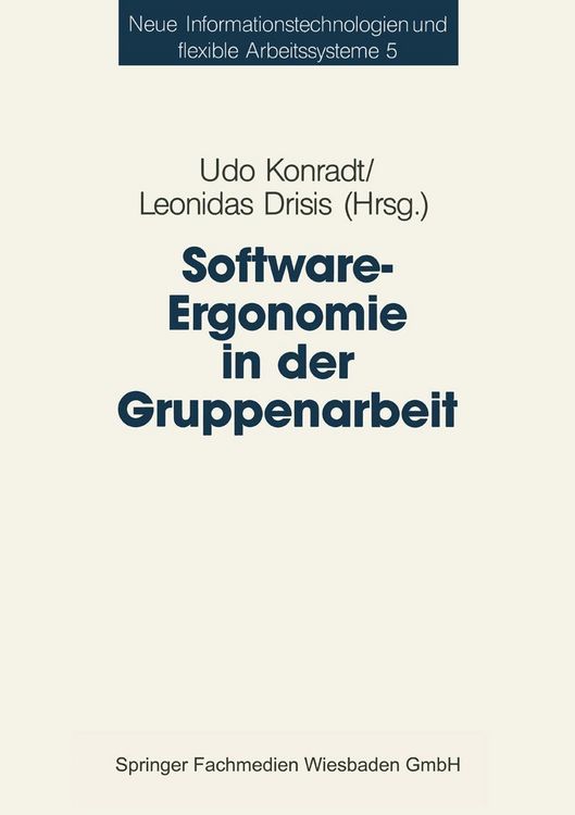 Produktbild: Software-Ergonomie in der Gruppenarbeit
