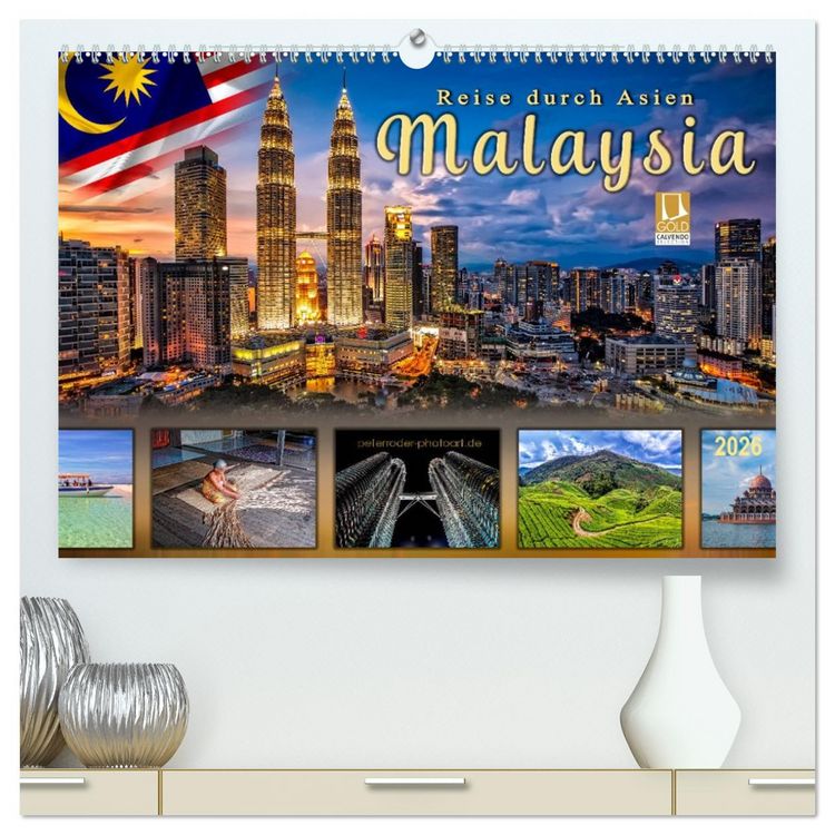 Produktbild: Reise durch Asien - Malaysia (hochwertiger Premium Wandkalender 2026 DIN A2 quer), Kunstdruck in Hochglanz