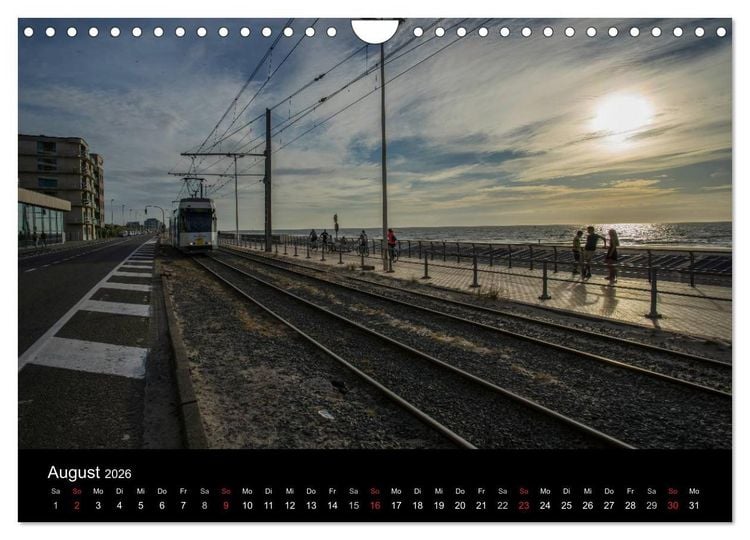 Produktbild: Kusttram Belgien (Wandkalender 2026 DIN A4 quer), CALVENDO Monatskalender