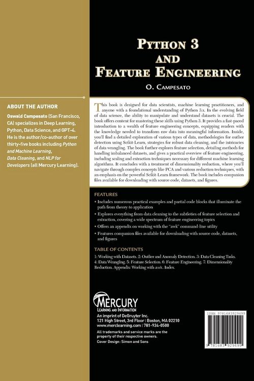 Produktbild: Python 3 and Feature Engineering