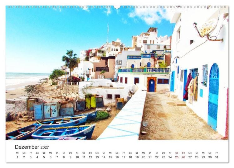 Produktbild: Das farbenfrohe Marokko (hochwertiger Premium Wandkalender 2027 DIN A2 quer), Kunstdruck in Hochglanz