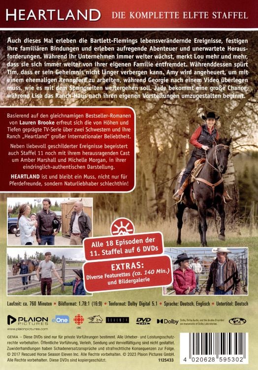 Produktbild: Heartland - Paradies f&uuml;r Pferde, Staffel 11 (Neuauflage) [6 DVDs]