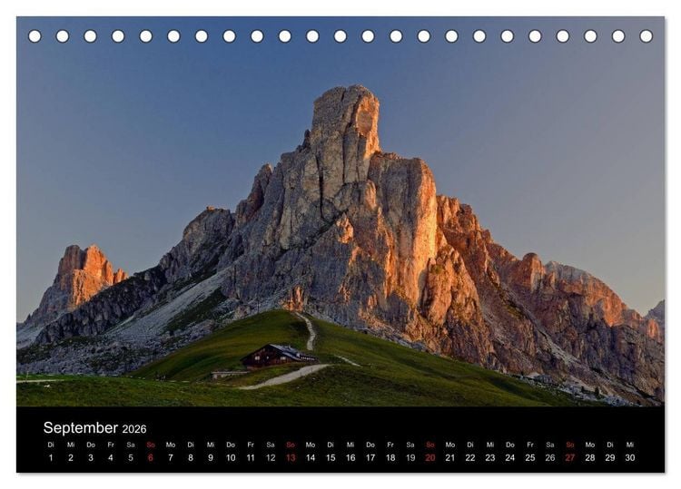 Produktbild: Alpen (Tischkalender 2026 DIN A5 quer), CALVENDO Monatskalender