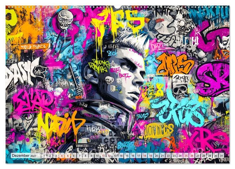 Produktbild: City Beats - Graffiti Dreams (hochwertiger Premium Wandkalender 2027 DIN A2 quer), Kunstdruck in Hochglanz
