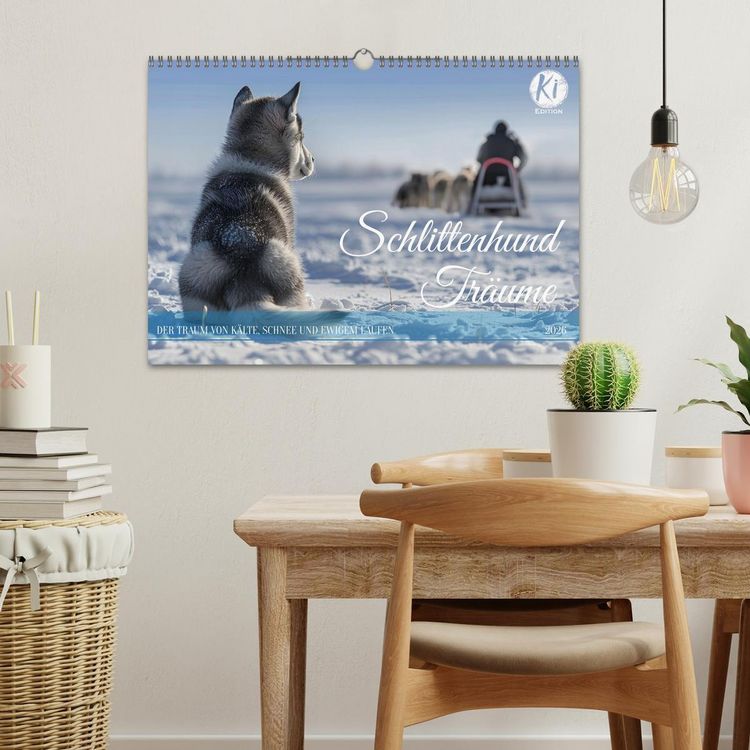 Produktbild: Schlittenhund Tr&auml;ume (Wandkalender 2026 DIN A3 quer), CALVENDO Monatskalender
