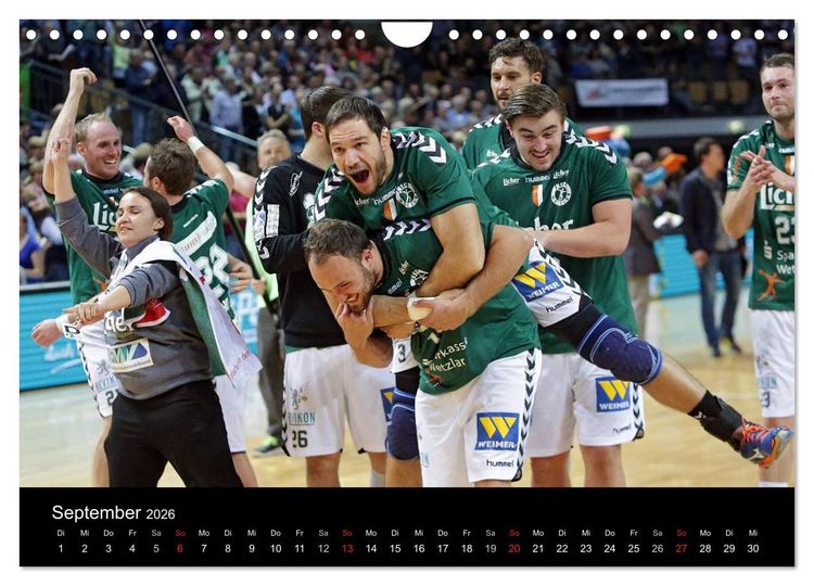 Produktbild: Handball Bundesliga - HSG Wetzlar (Wandkalender 2026 DIN A4 quer), CALVENDO Monatskalender
