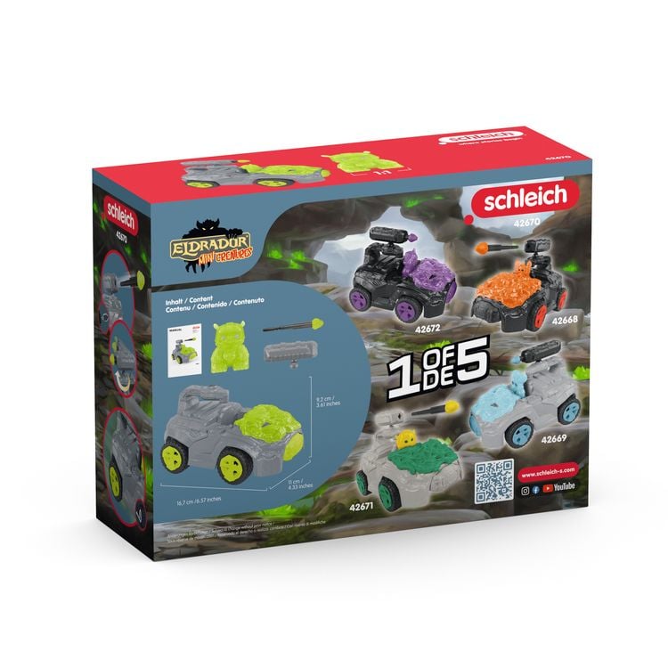 Produktbild: schleich&reg; 42670 Stein-Crashmobil mit Mini Creature