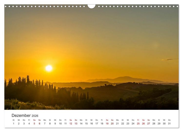 Produktbild: Motive der Toskana (Wandkalender 2026 DIN A3 quer), CALVENDO Monatskalender