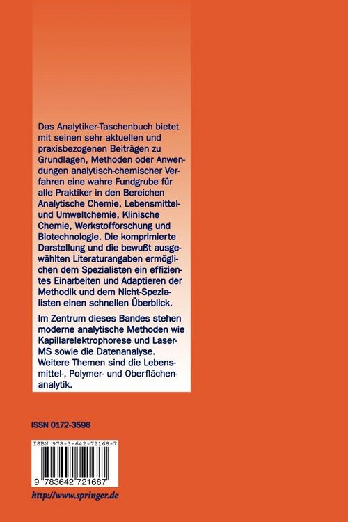 Produktbild: Analytiker-Taschenbuch