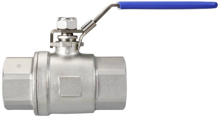 Produktbild: TRU COMPONENTS TC-2PC-DN32-316 TC-12770360 Standard-Kugelhahn Innengewinde: G1 1/4" 64 bar (max) 1 St.