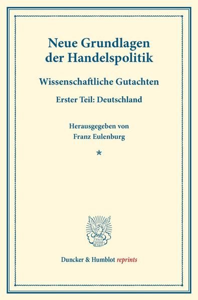 Produktbild: Neue Grundlagen der Handelspolitik.
