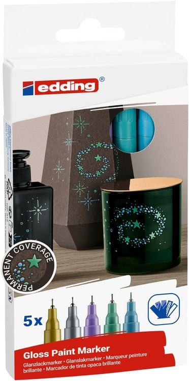 Produktbild: edding 780 Glanzlackmarker 5er Set spezial