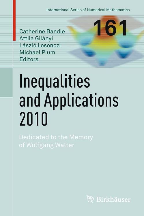 Produktbild: Inequalities and Applications 2010