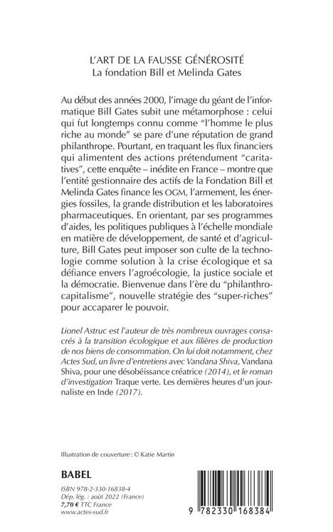 Produktbild: L'art de la fausse g&eacute;n&eacute;rosit&eacute; : la Fondation Bill et Melinda Gates
